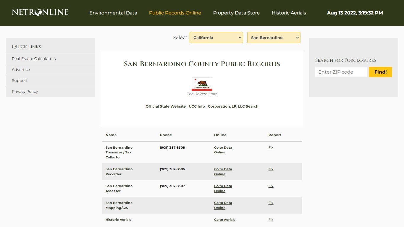 NETR Online • San Bernardino - Public Records, Search ...